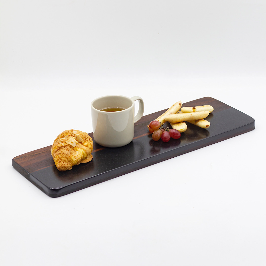 西餐点心糕点盘子实木大理石拼接托盘牛排餐盘水果果盘寿司摆盘经典长方形餐盘