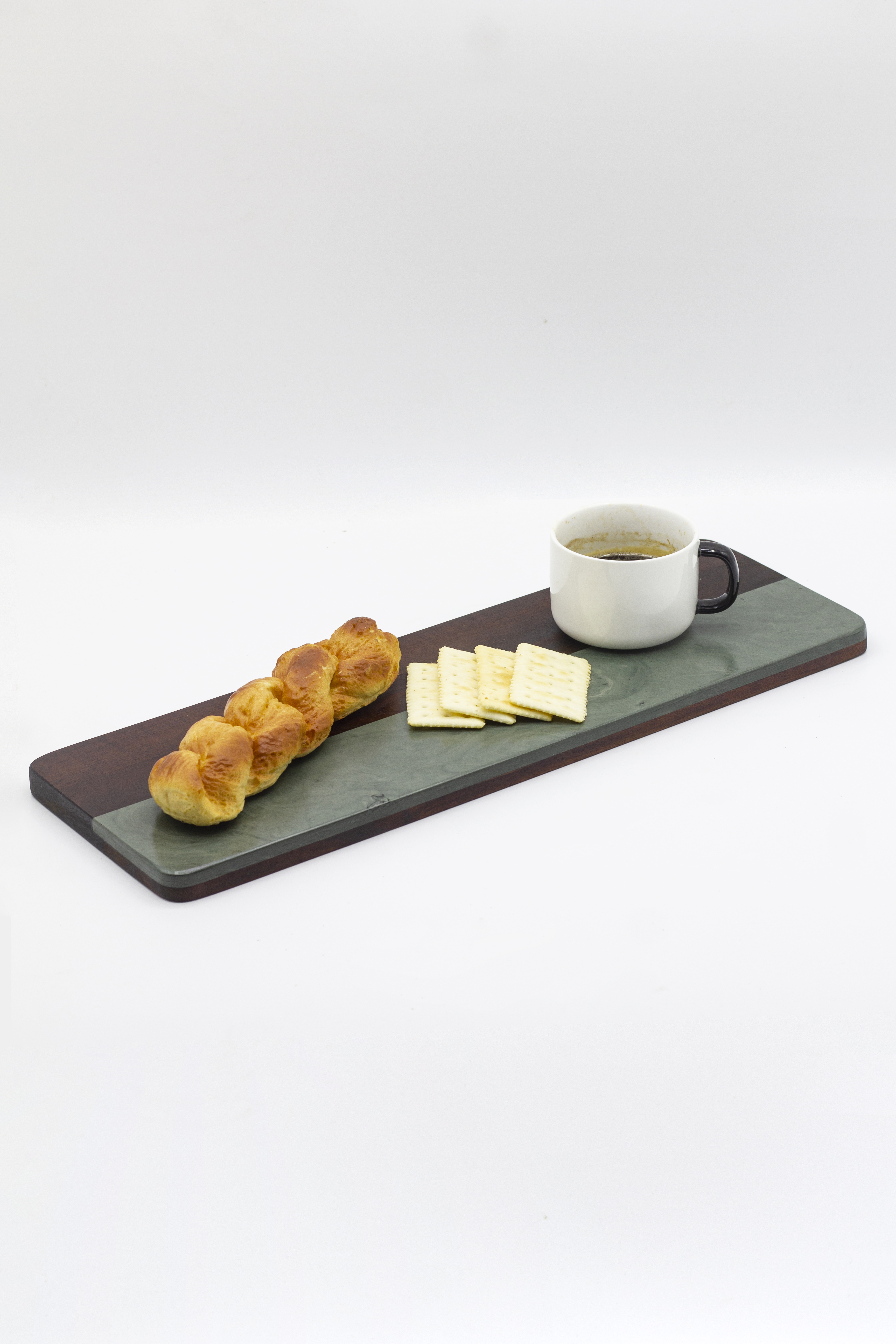 西餐点心糕点盘子实木大理石拼接托盘牛排餐盘水果果盘寿司摆盘经典长方形餐盘详情图9