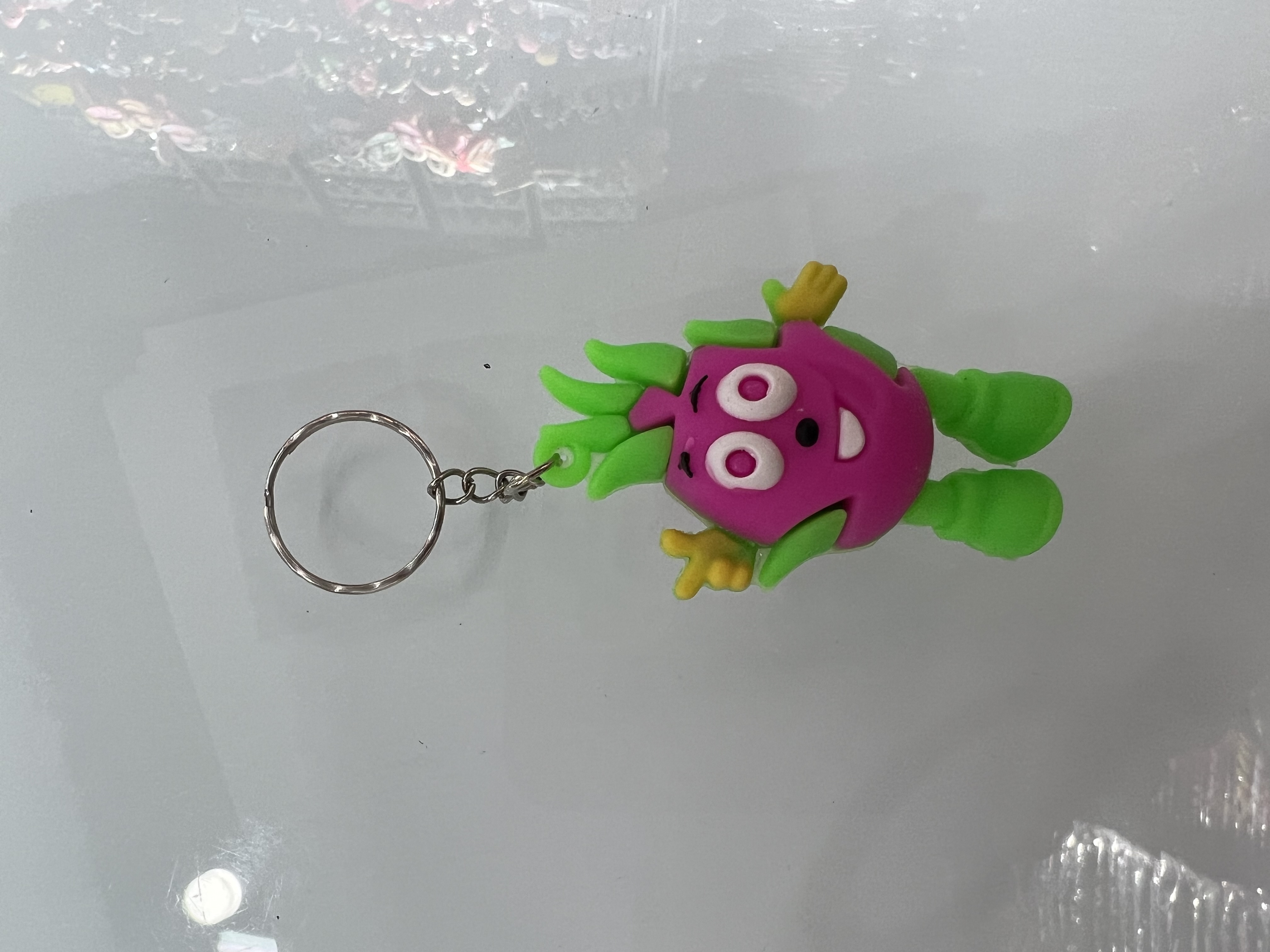 水果PVC款式可以混钥匙扣钥匙扣图