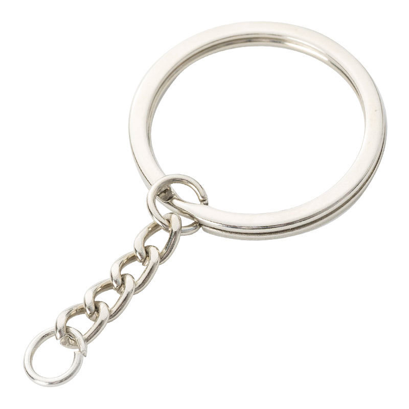 Llavero de metal conjunto de 3 piezas 8 palabras hebilla/cadena + langosta hebilla diy hecho a mano ornamento material llavero anillo accesorios Specification image