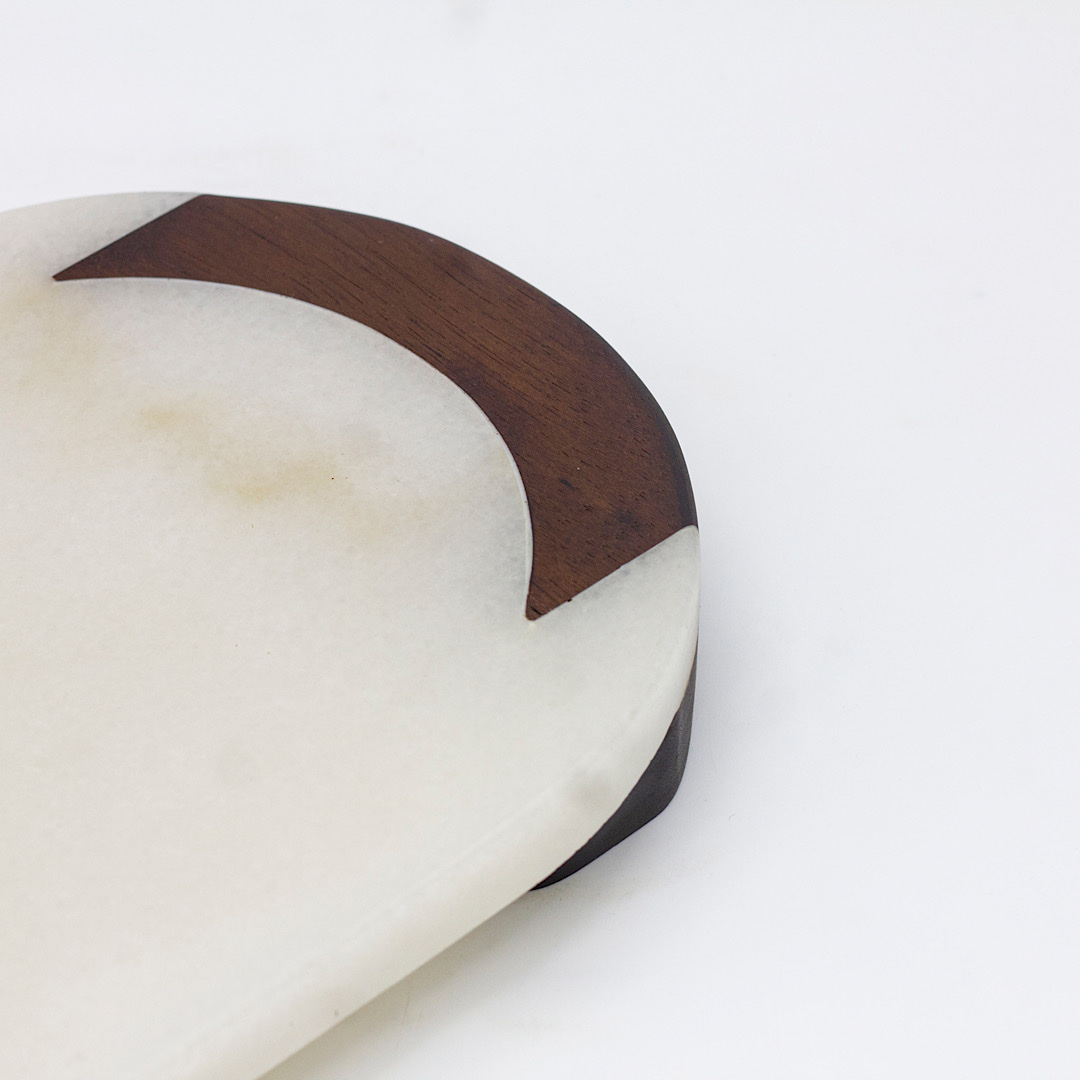 西餐点心糕点盘子实木大理石拼接托盘牛排餐盘水果果盘寿司摆盘中式托盘细节图