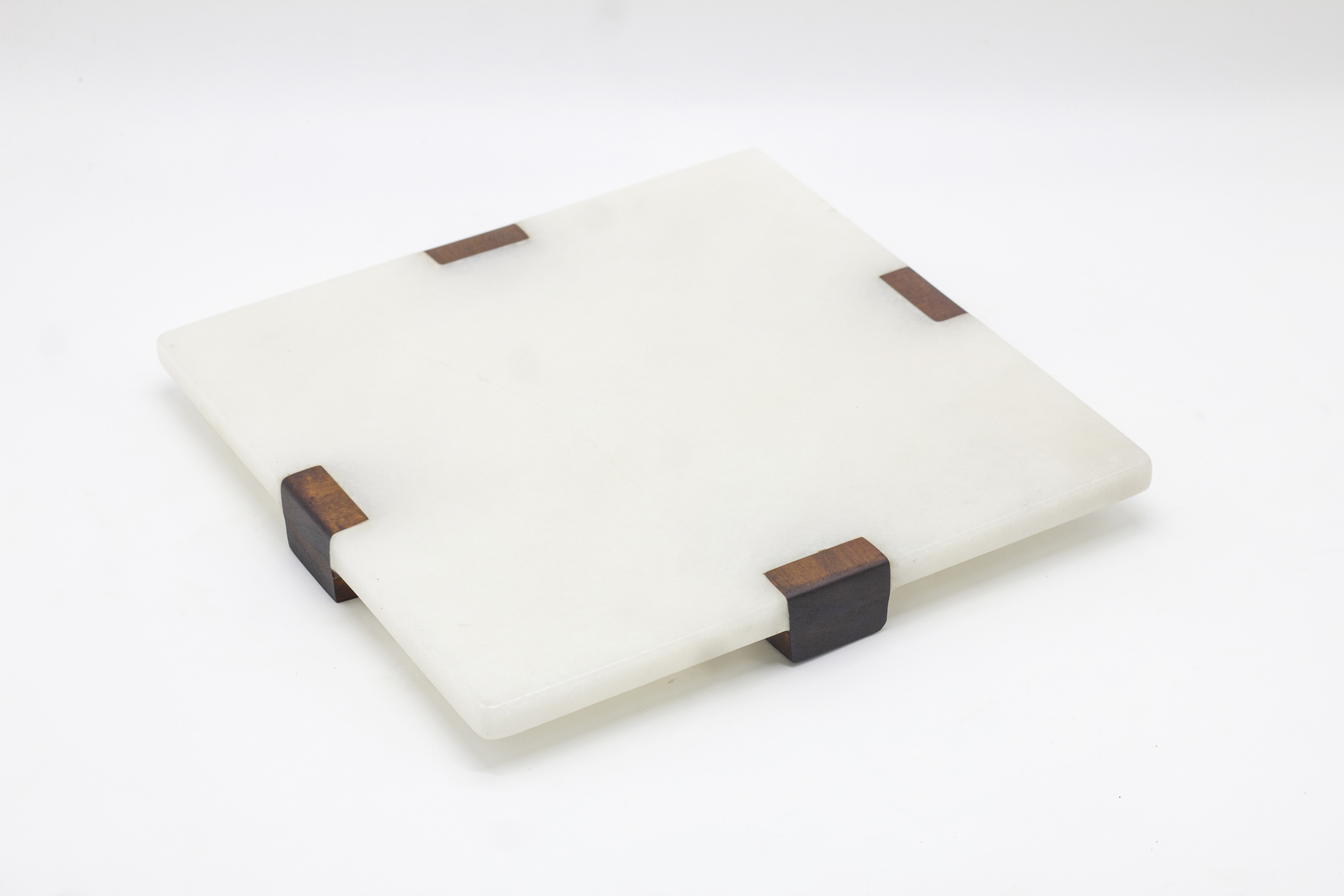 西餐点心糕点盘子实木大理石拼接托盘牛排餐盘水果果盘寿司摆盘中式正方形托盘详情图6