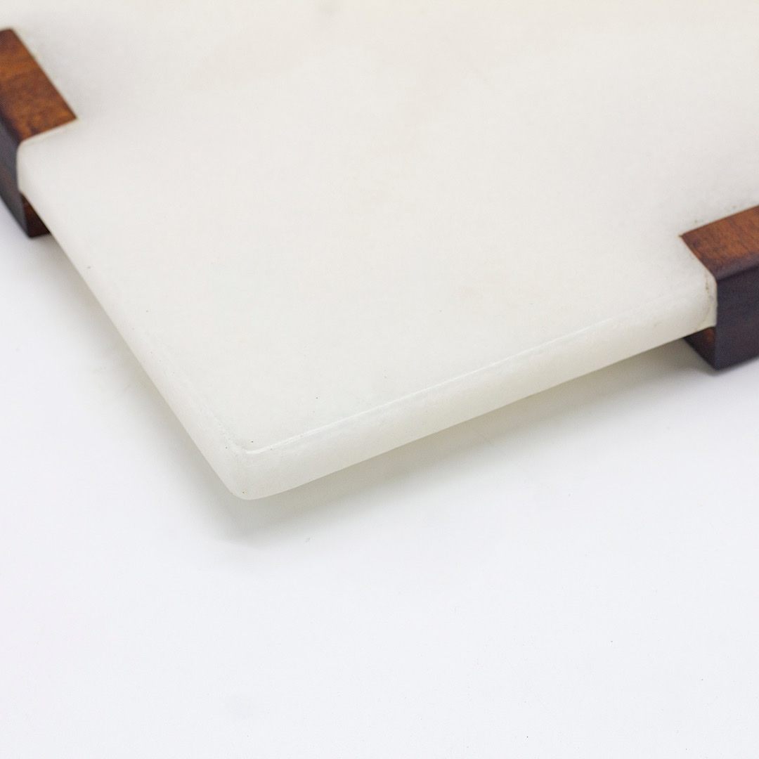 西餐点心糕点盘子实木大理石拼接托盘牛排餐盘水果果盘寿司摆盘中式正方形托盘细节图