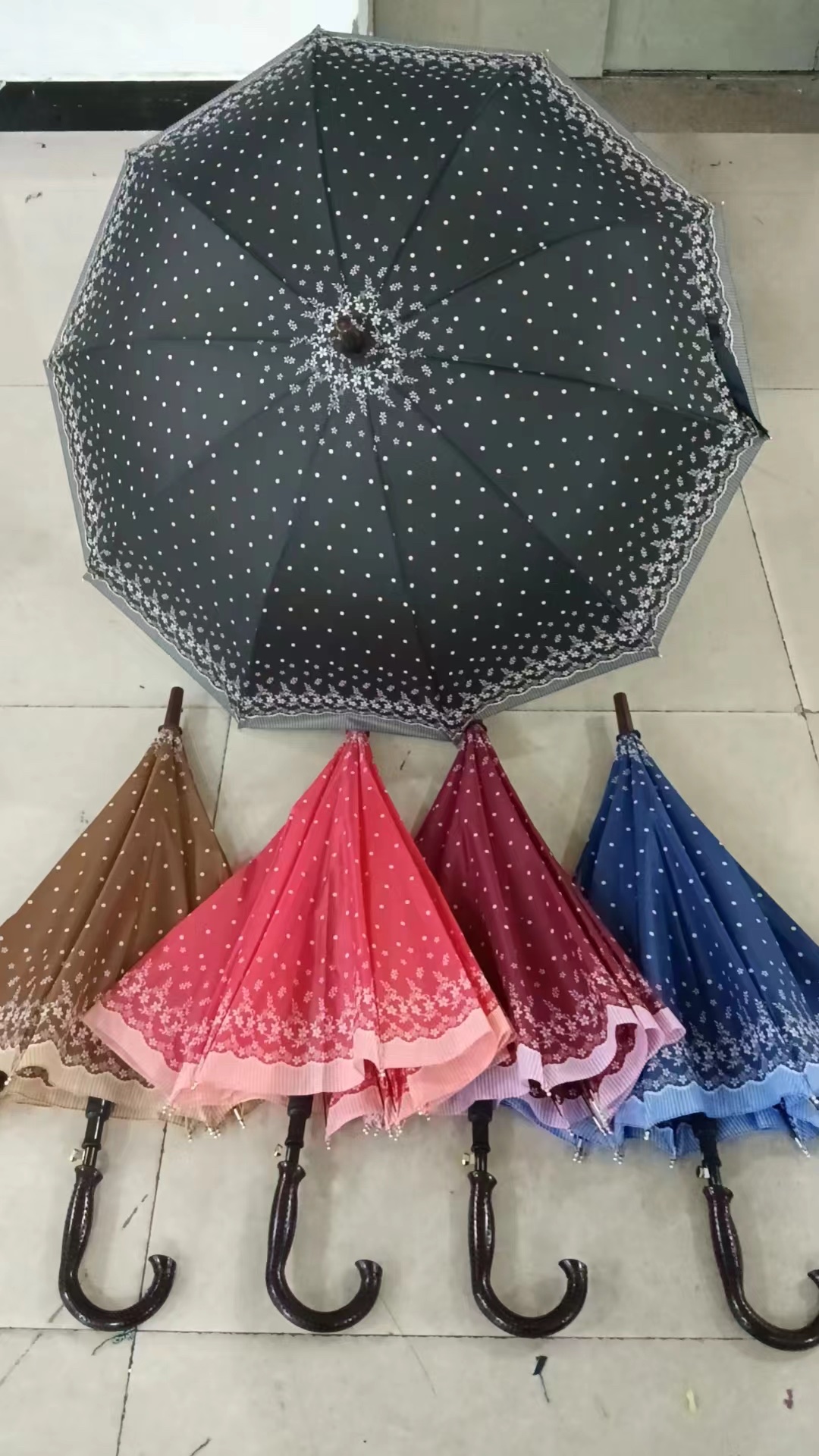 现货外贸十骨女花伞长柄雨伞清新女士伞遮阳防紫外线伞可印广告伞详情图14