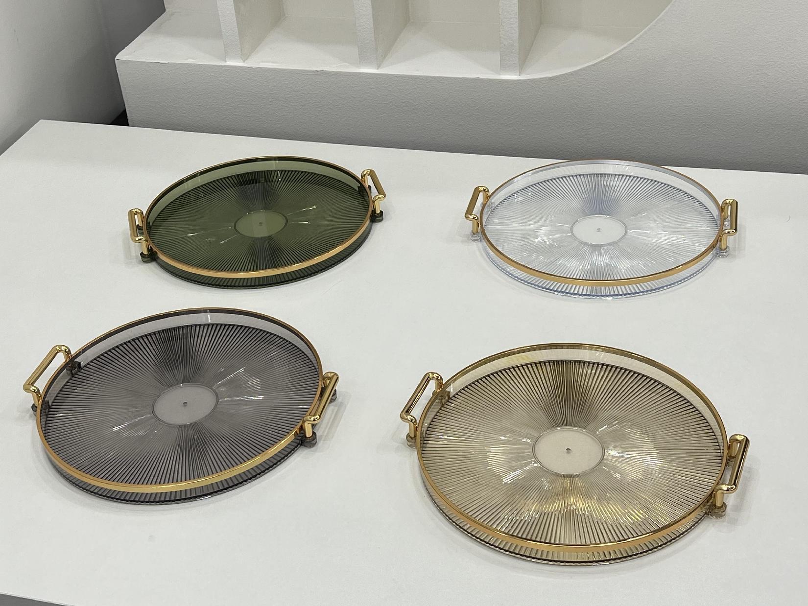 Cake display tray, light luxury dessert display box, plastic plate display stand, cake cover, pastry dust cover detail image 2