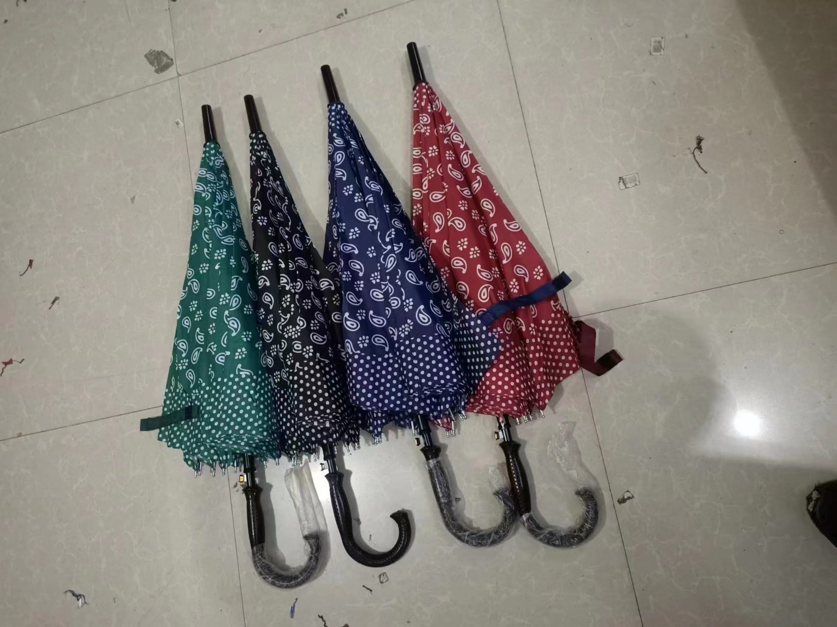 现货外贸十骨女花伞长柄雨伞清新女士伞遮阳防紫外线伞可印广告伞详情图3