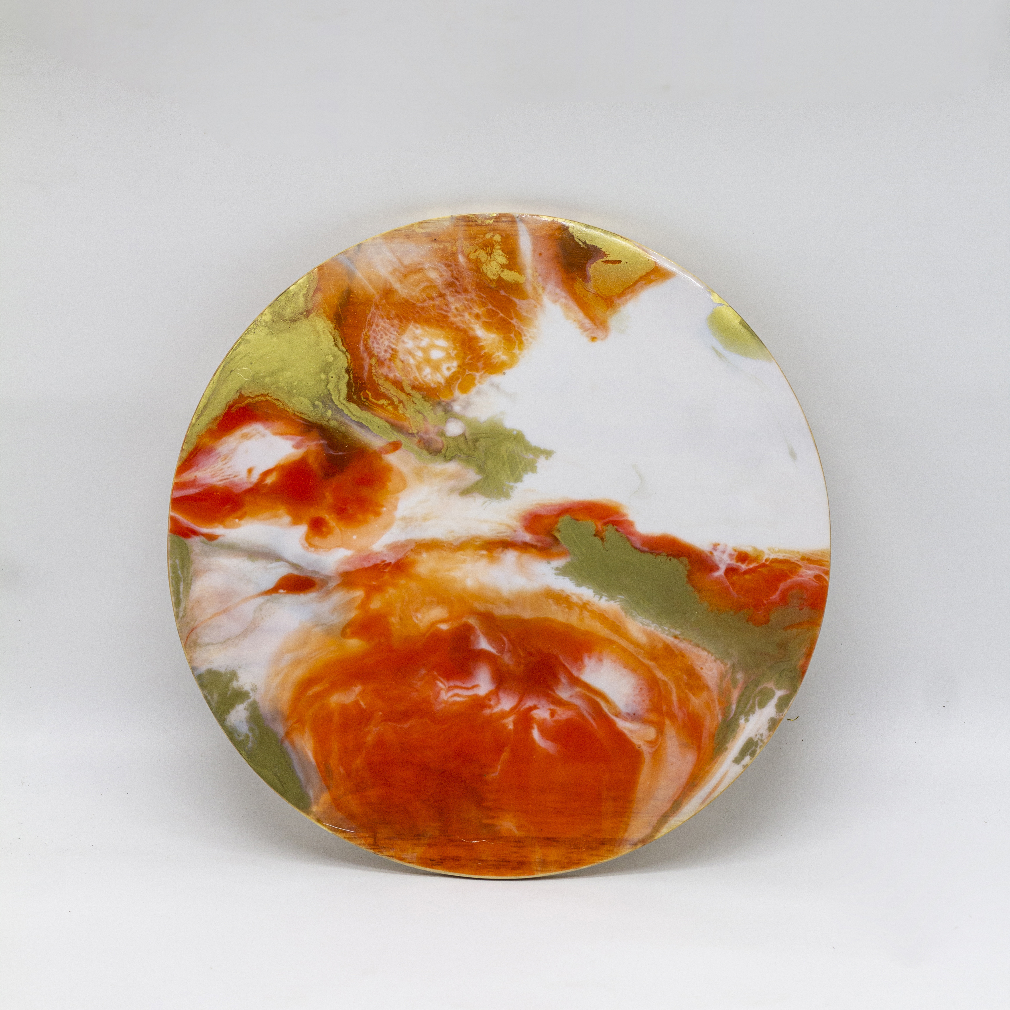 西餐点心糕点盘子实木大理石拼接托盘牛排餐盘水果果盘寿司摆盘相思木➕树脂餐盘摆盘详情图3