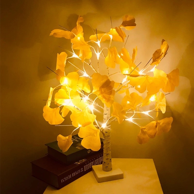 أضواء شجرة البتولا الصناعية، إضاءة نوردية للمطعم وغرفة المعيشة والنوم، فروع مضيئة، زينة شجرة عيد الميلاد