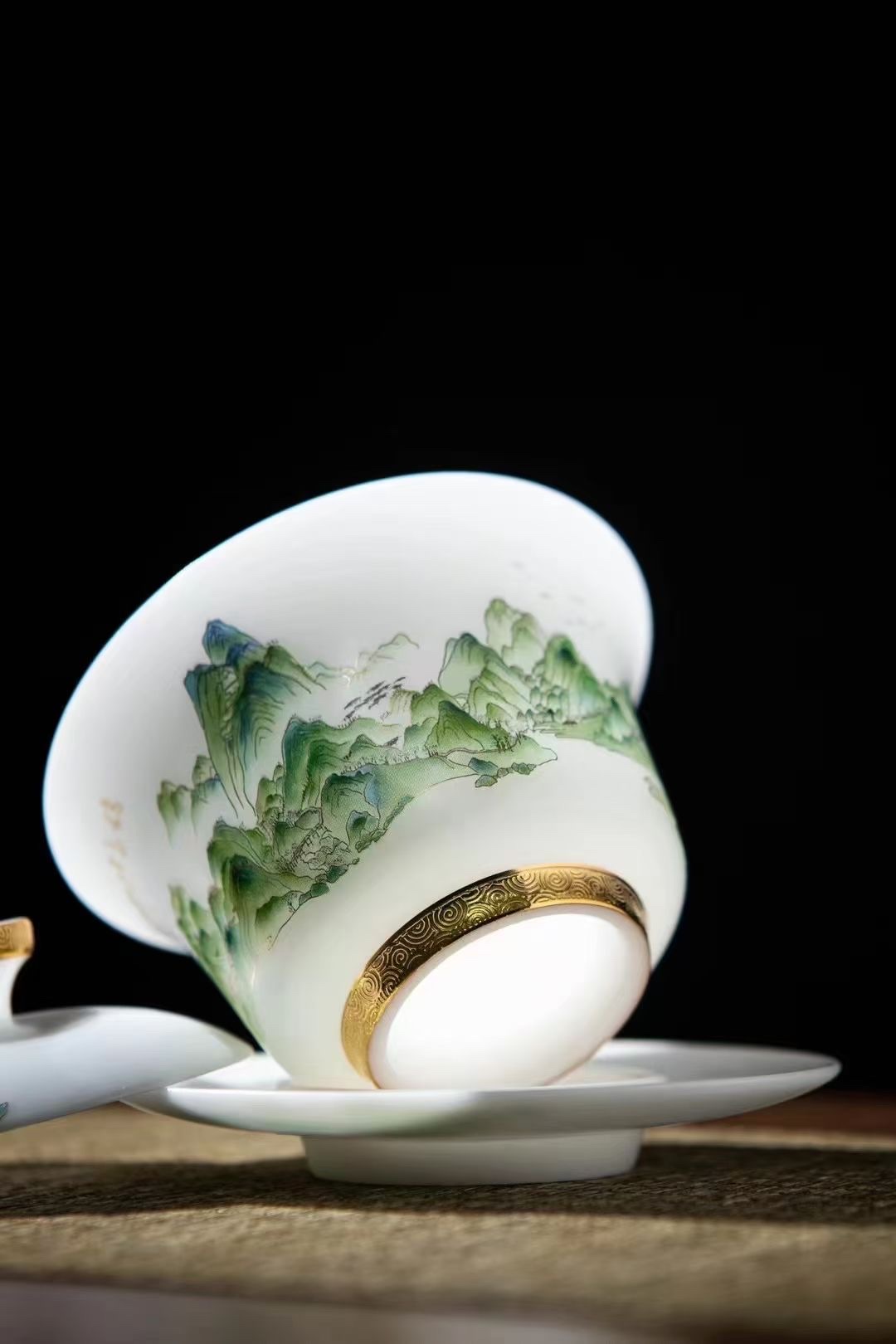 The land is so beautiful, with ice and jade porcelain tea sets for thousands of miles Specification image