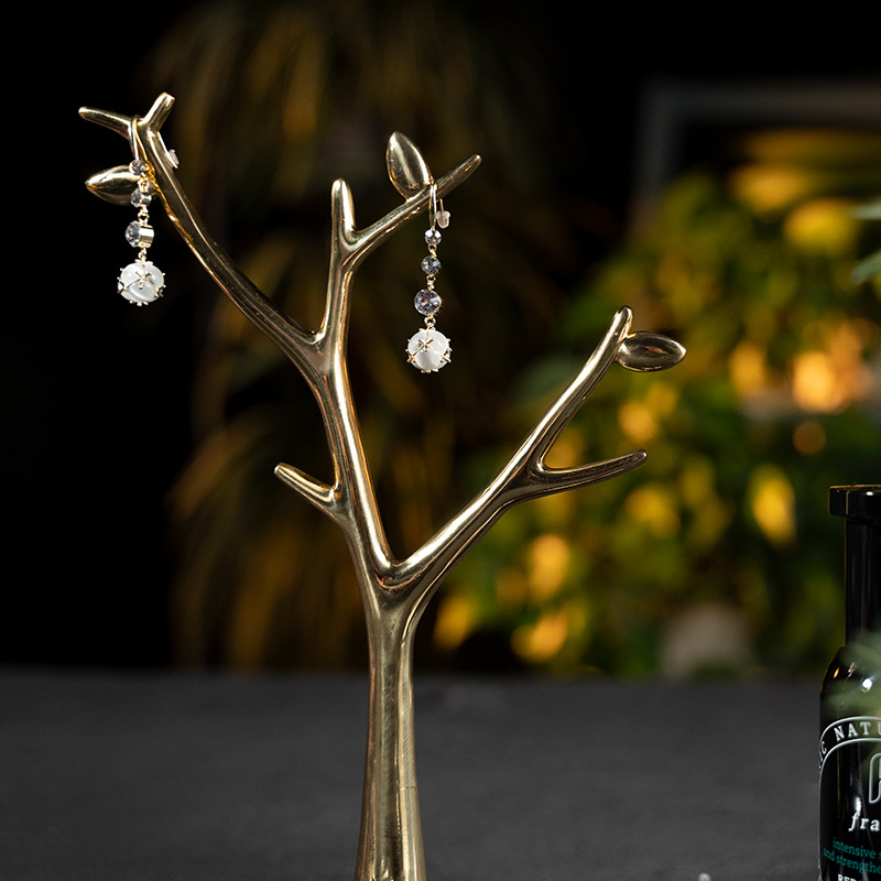 钥匙收纳架轻奢摆件客厅进门桌面玄关家居装饰品托盘乔迁生日礼物细节图