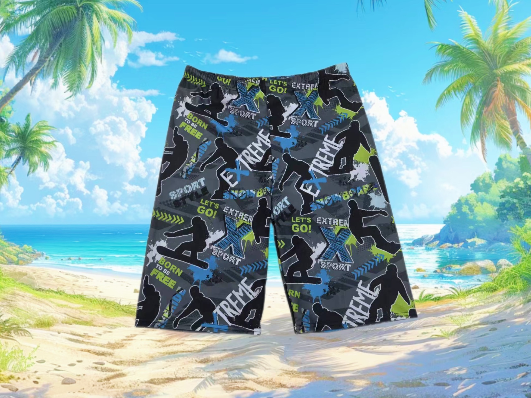 男士泳裤宽松时尚款 游泳裤男士舒适透气 游泳衣男士宽松设计 高弹力快干泳衣抗氯水泳裤男士宽松时尚泳裤男士宽松时尚