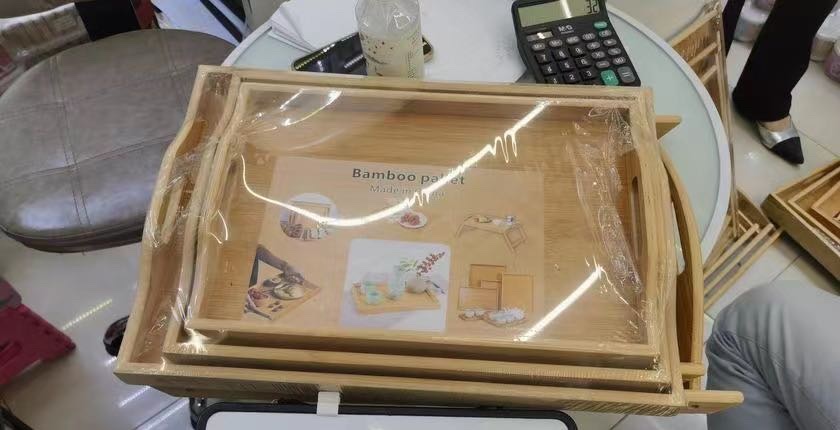 竹木托盘 家用多功能储物盘 桌面收纳托盘 茶盘果盘餐盘装饰盘111楠木托盘详情图2