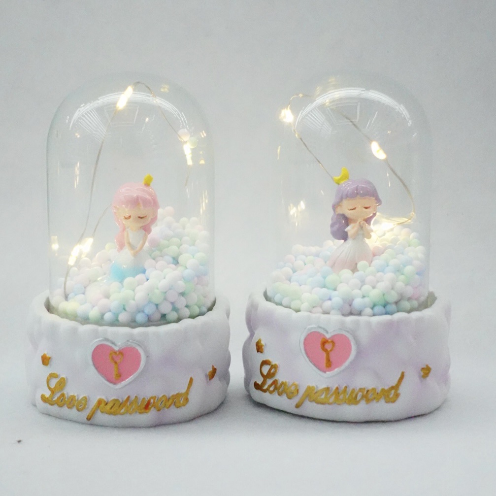 天使女孩星星灯树脂儿童玩具工艺品细节图