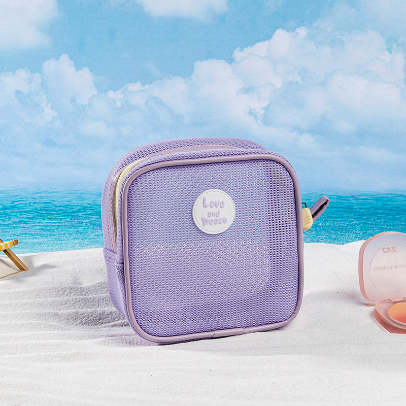 New toiletry bag, lightweight travel storage bag, lipstick small bag, medium bag, beach quick-drying makeup bag Specification image