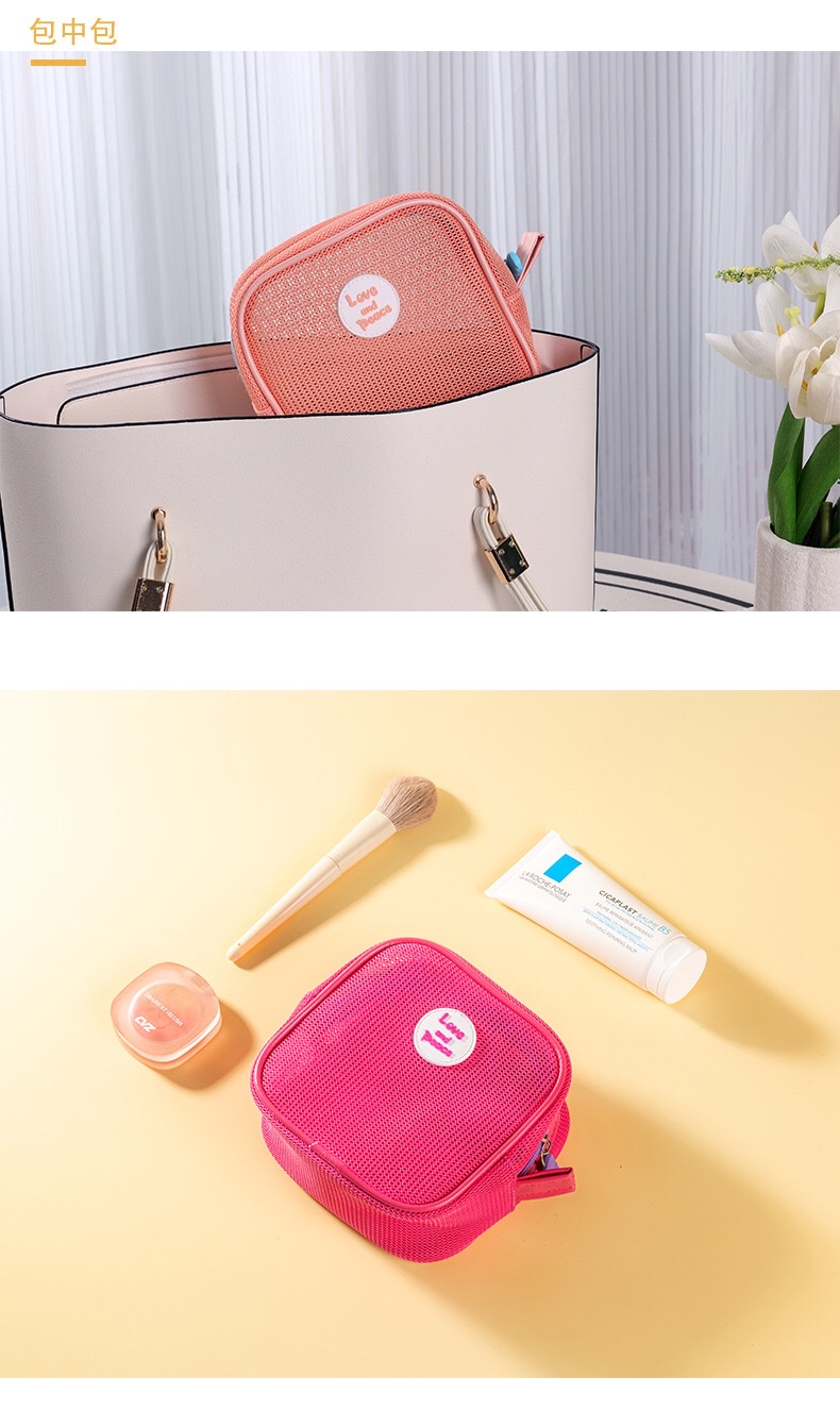 New toiletry bag, lightweight travel storage bag, lipstick small bag, medium bag, beach quick-drying makeup bag detail image 6