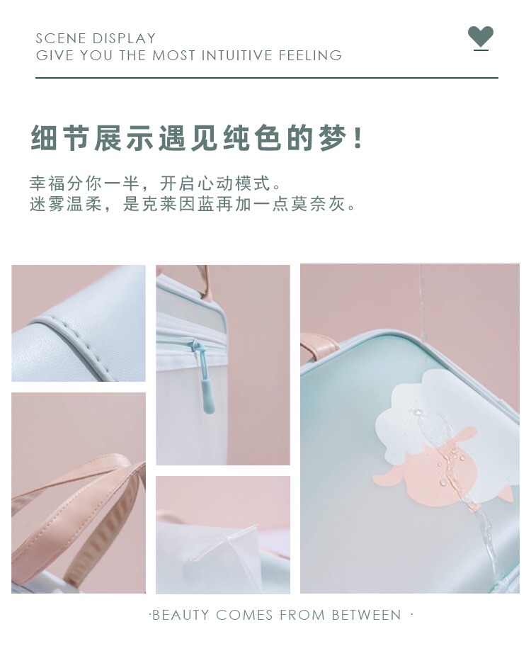 TPU dry-wet separation children's sports bag, swimming and fitness storage bag, cartoon sheep large-capacity hand-held beach bag detail image 2