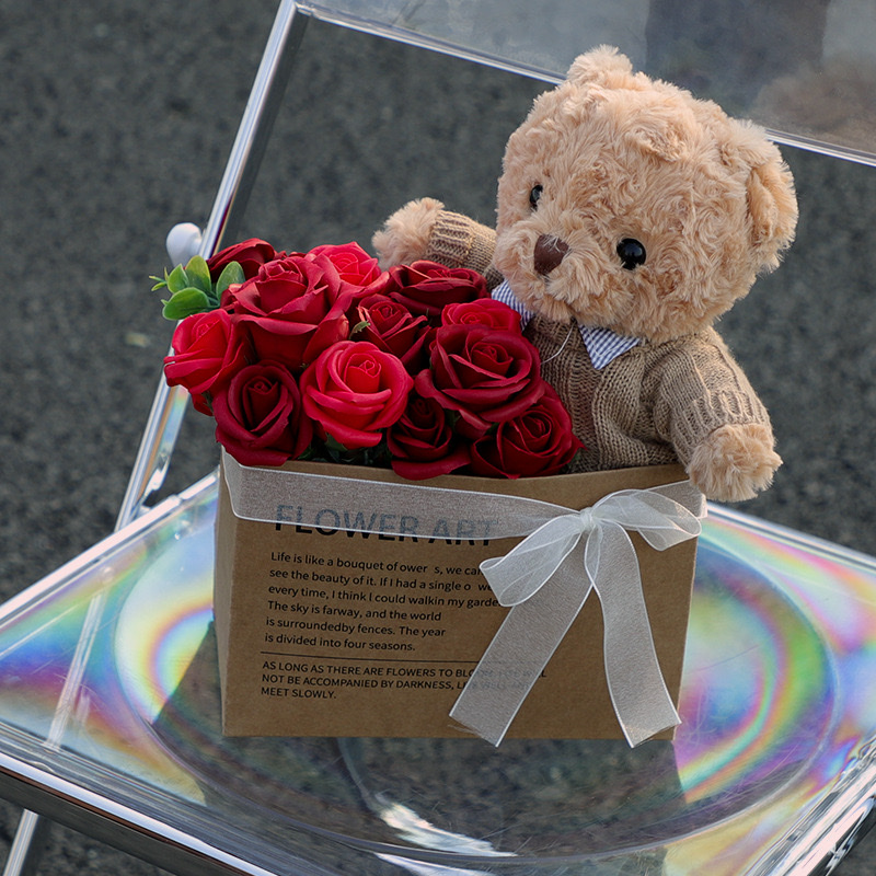 Eternal flower hug bear festival gift Application Scenario
