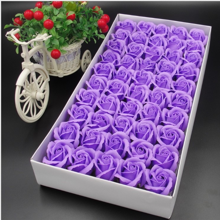 Rose soap flower head festival supplies package gift box detail image 8