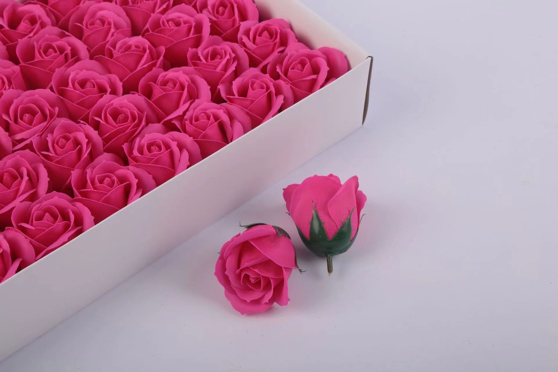 Rose soap flower head festival supplies package gift box detail image 3