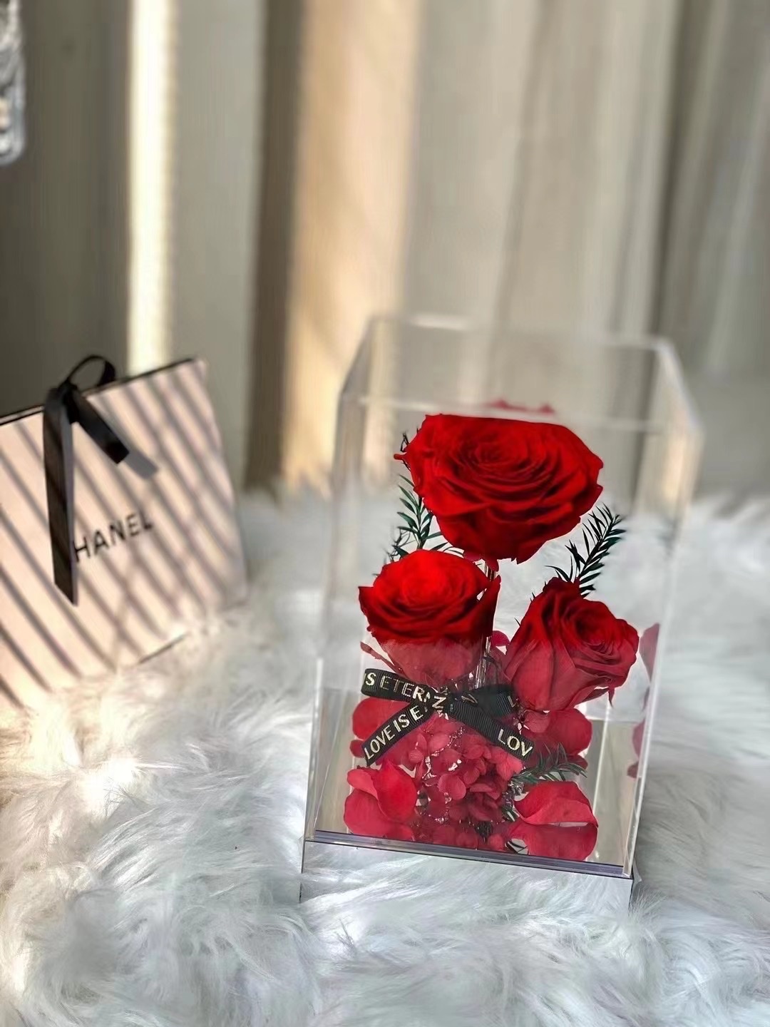 Acrylic eternal rose Valentine's Day gift box, gift, gift, gift