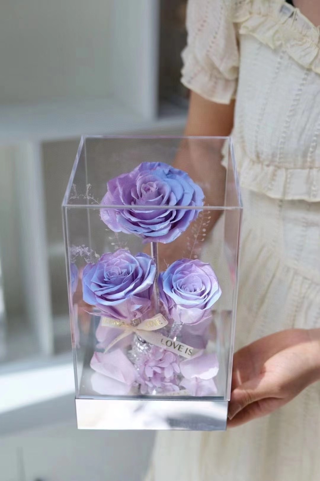 Acrylic eternal rose Valentine's Day gift box, gift, gift, gift detail image 6