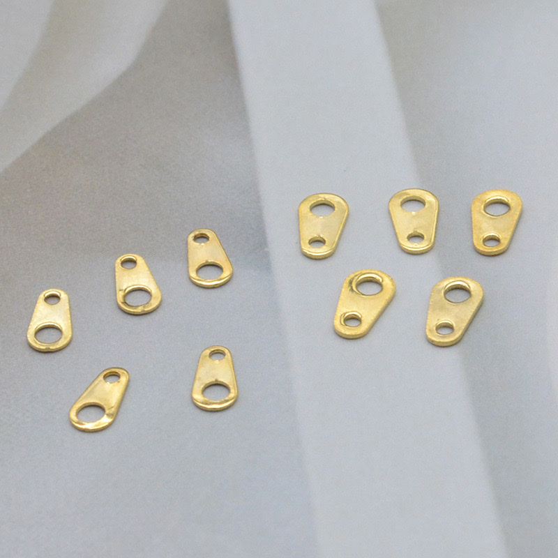 diy handmade jewelry accessories, necklaces, bracelets, double-buckle ends, 8-shaped pieces Specification image