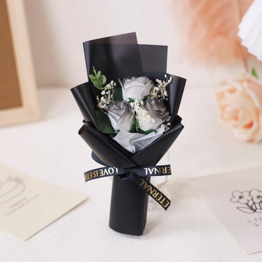 Soap flower glass cover Valentine's Day gift, Mother's Day and Teachers' Day gift detail image 11