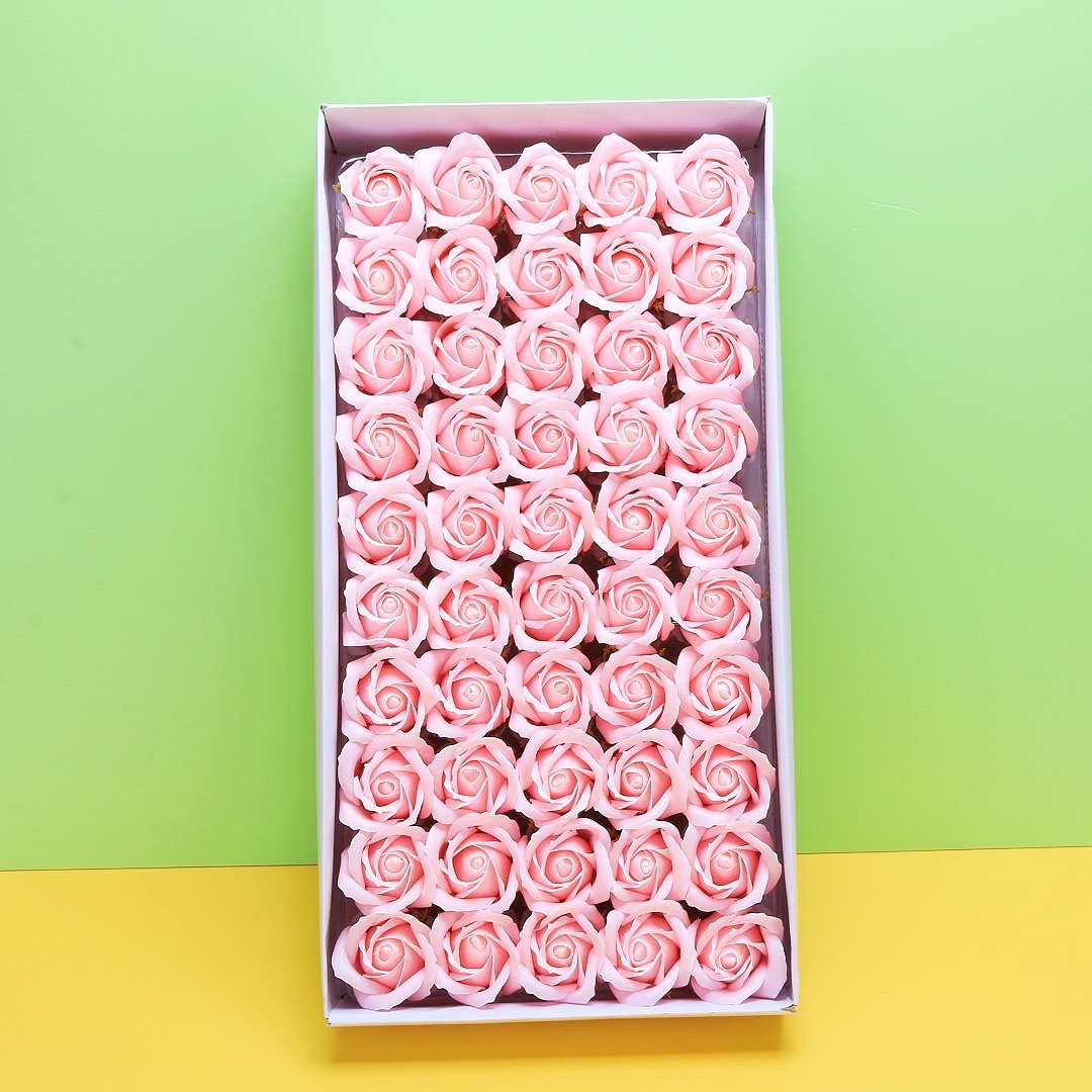 Rose soap flower head festival supplies package gift box detail image 5