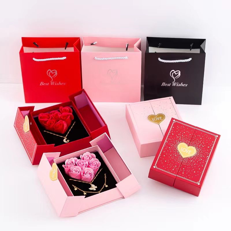 A soap flower jewelry gift box for your girlfriend and mom detail image 3