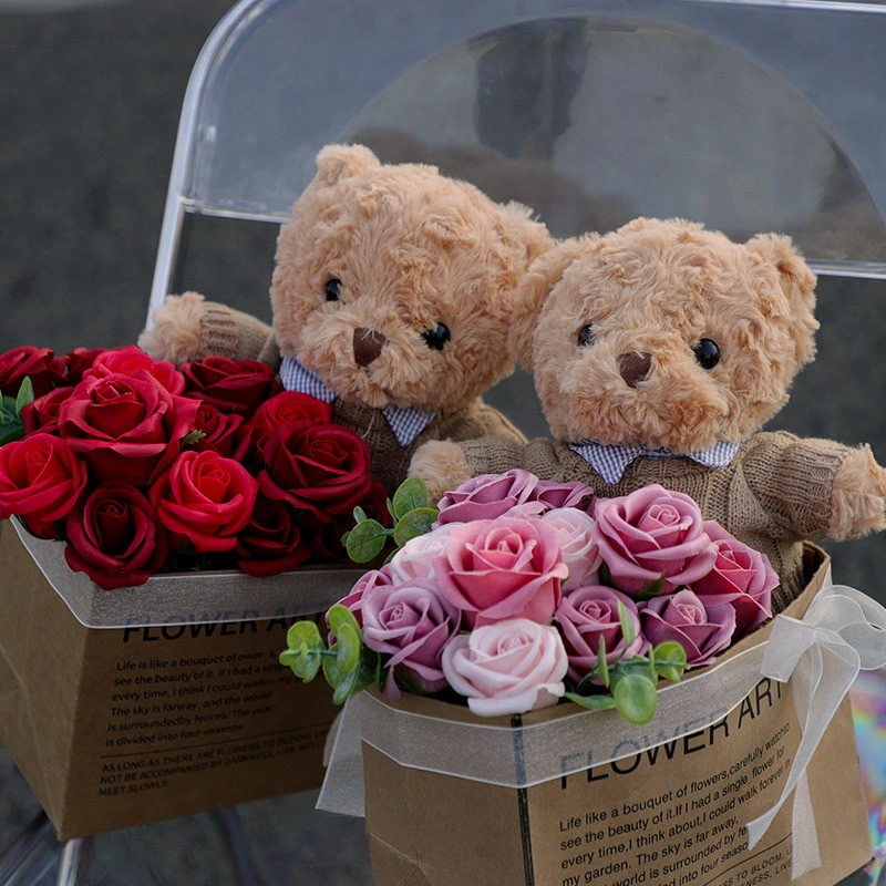 Eternal flower hug bear festival gift detail image 3