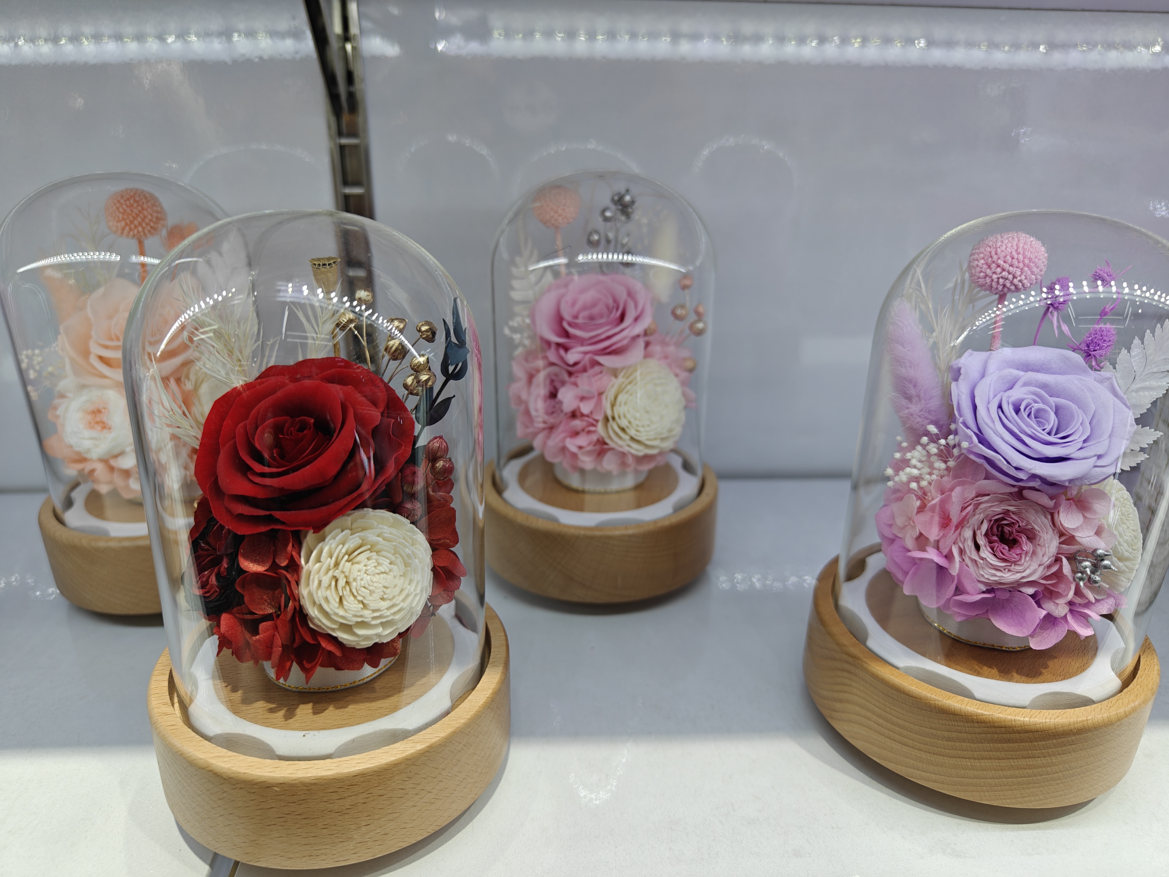 Eternal rose glass cover with music, festival gift detail image 7