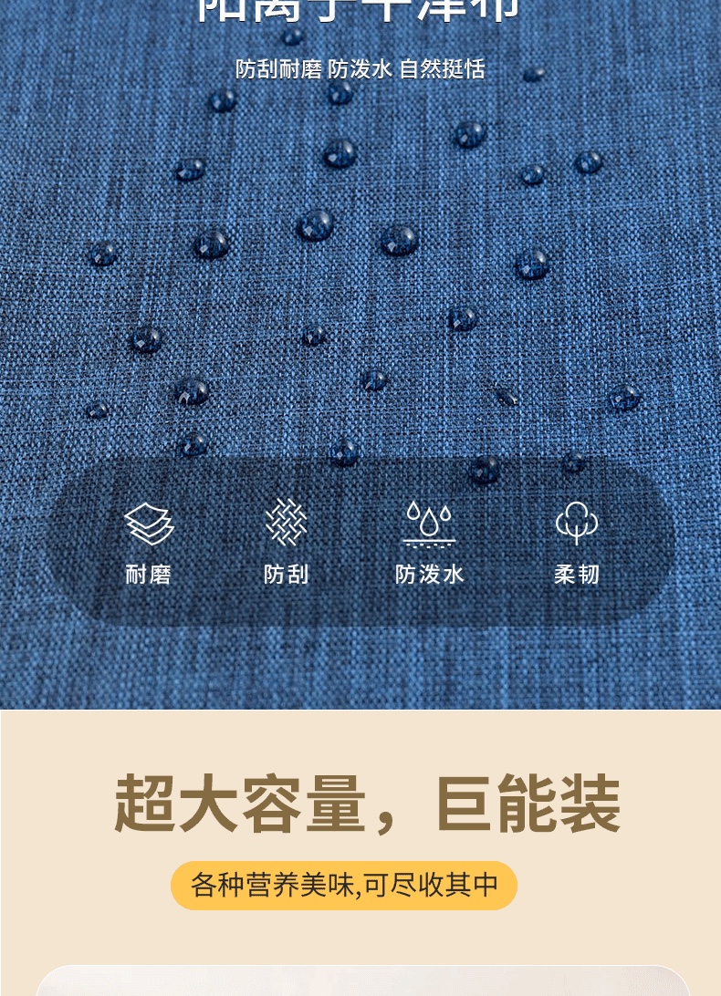亚马逊爆款便当包单肩加厚冰包户外野餐包保鲜保冷便当包冷藏袋详情图9