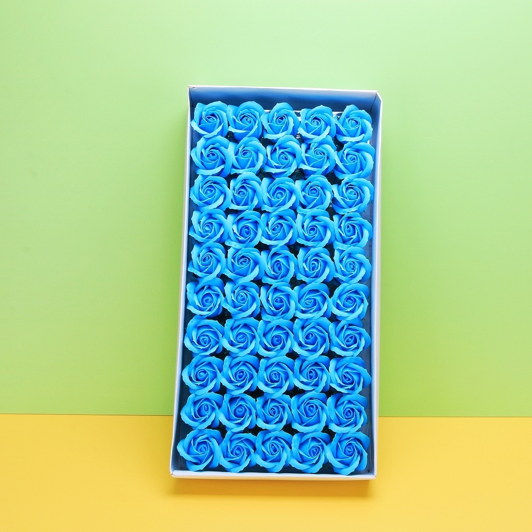 Rose soap flower head festival supplies package gift box detail image 11