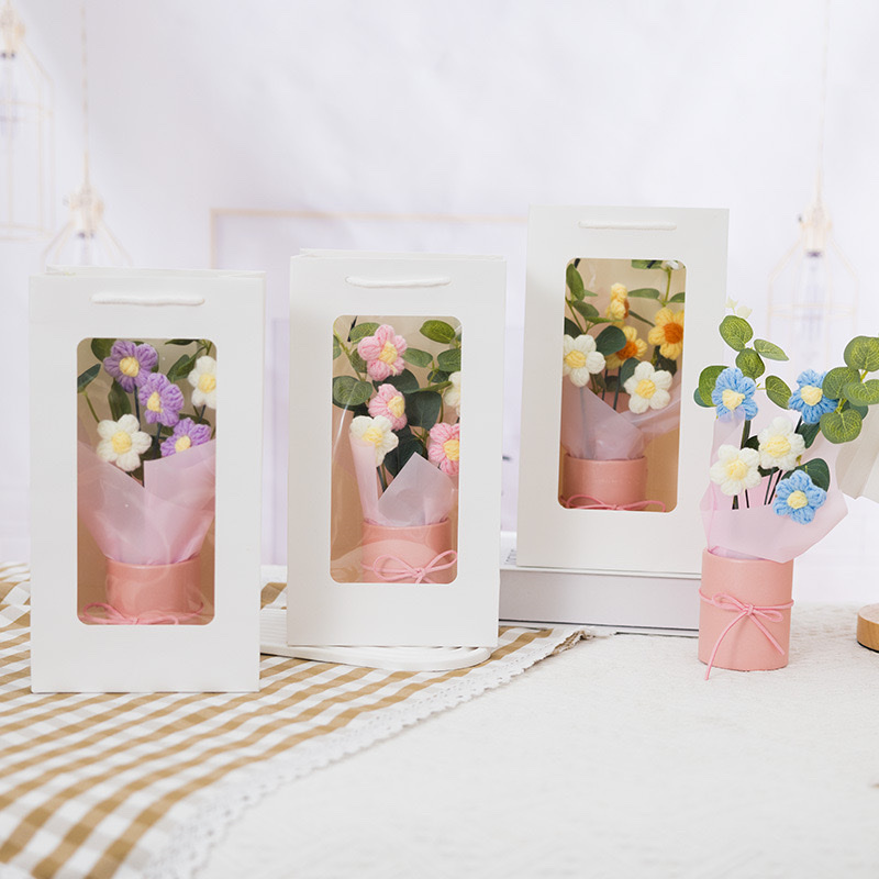 手工毛线花束礼品 教师节 情人节 母亲节礼物详情图3