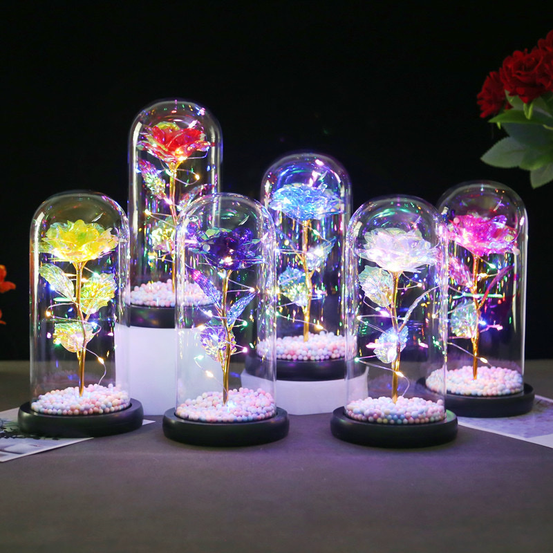 Gold leaf rose Valentine's Day and Mother's Day gift packaging box detail image 5