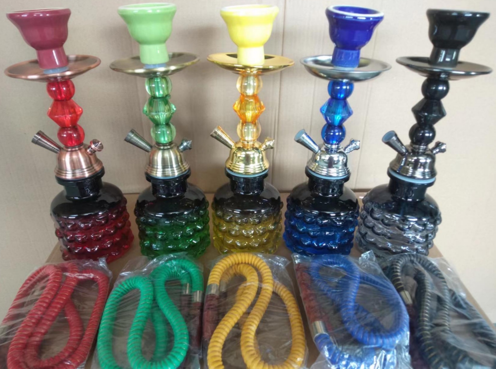 美国进口金属仿古铁盘水烟壶 水晶佛像装饰水烟器具 高档艺术品收藏A01详情图5