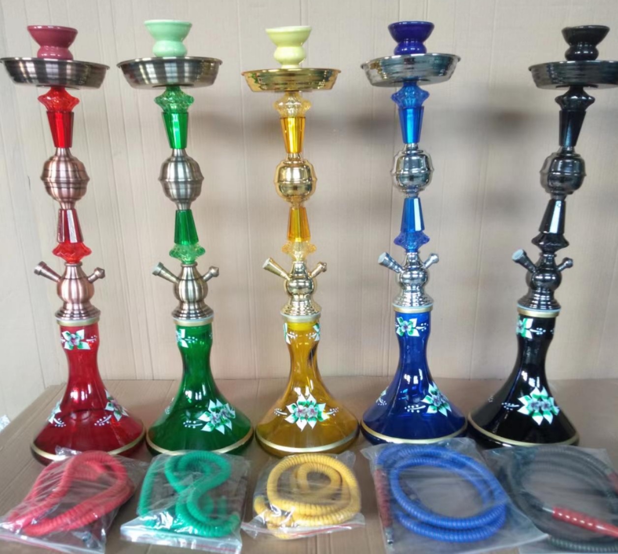 美国进口金属仿古铁盘水烟壶 水晶佛像装饰水烟器具 优雅高雅艺术品收藏水烟 HOOKAH产品图