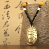 New brass turtle shell rotating handle piece, office desk decoration and handicraft details Picture
