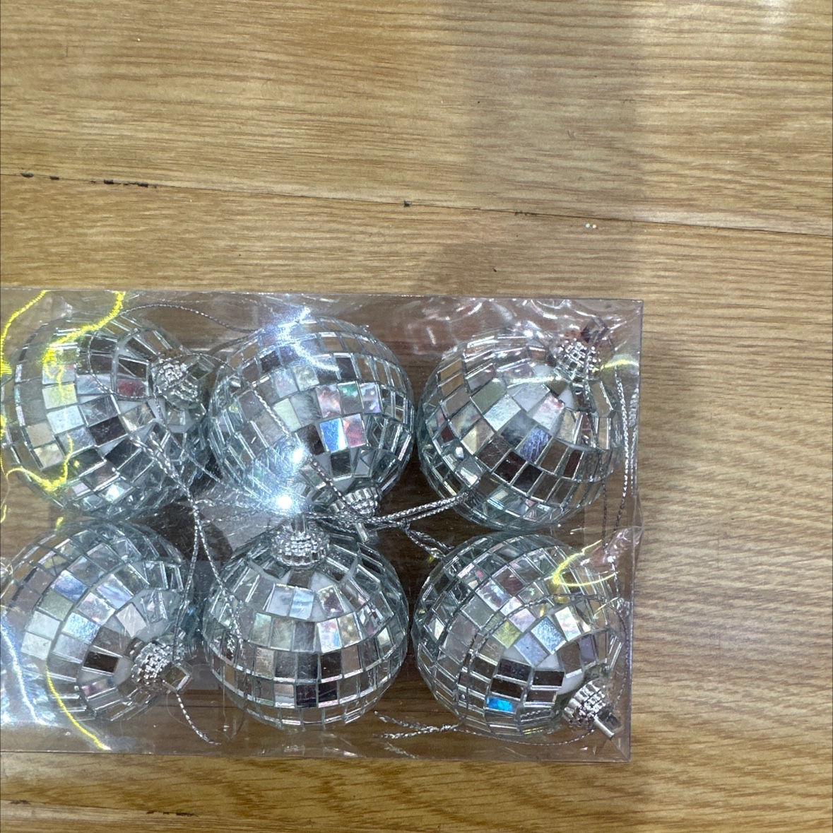Christmas mirror ball in PVC box details Picture