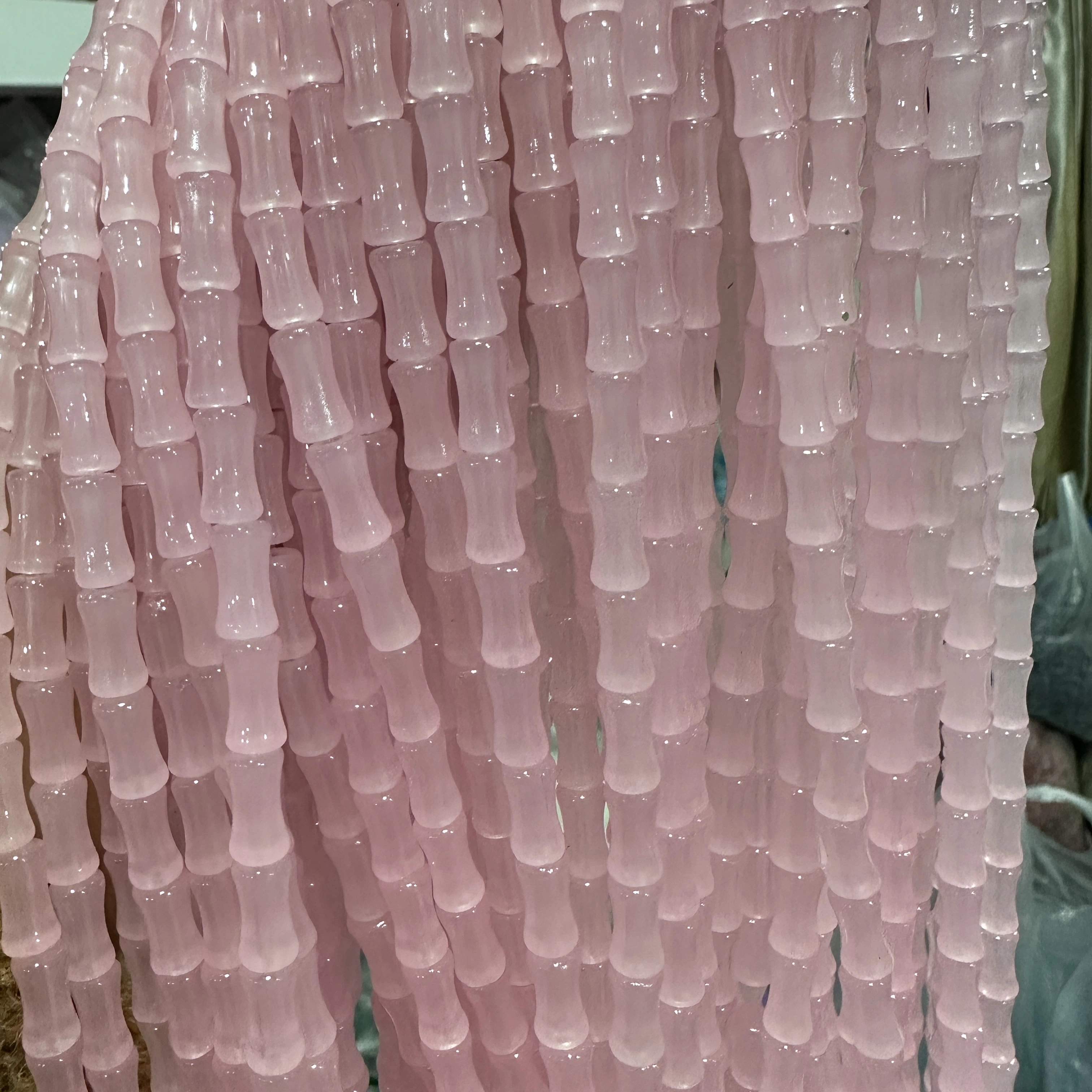 6*12MM white jade bamboo joint glass beads, ancient-style spacer beads, DIY handcrafted bracelet, glass loose beads, string jewelry accessories detail image 17