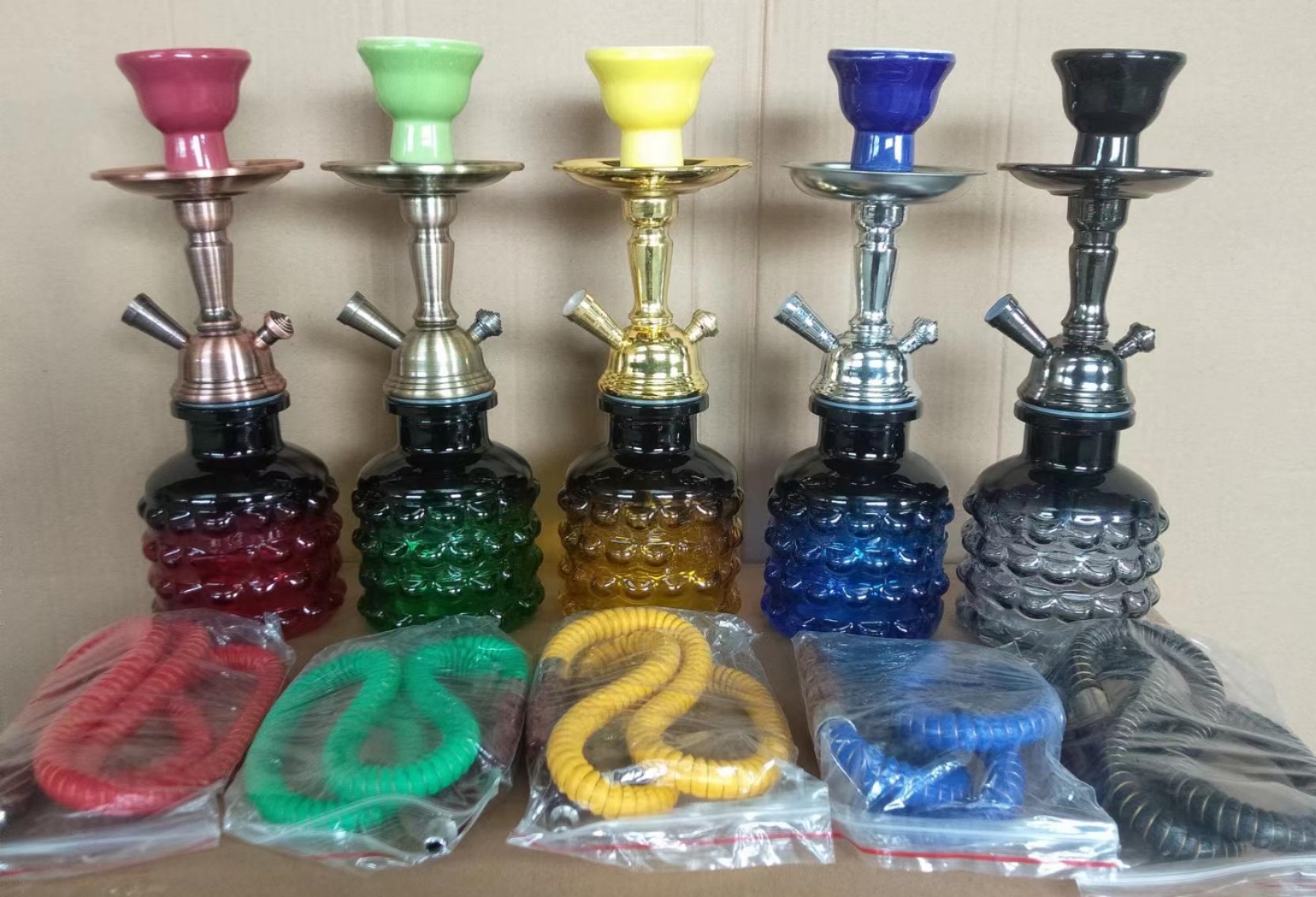 美国进口金属仿古铁盘水烟壶 水晶佛像装饰水烟器具 高档艺术品收藏A01详情图3