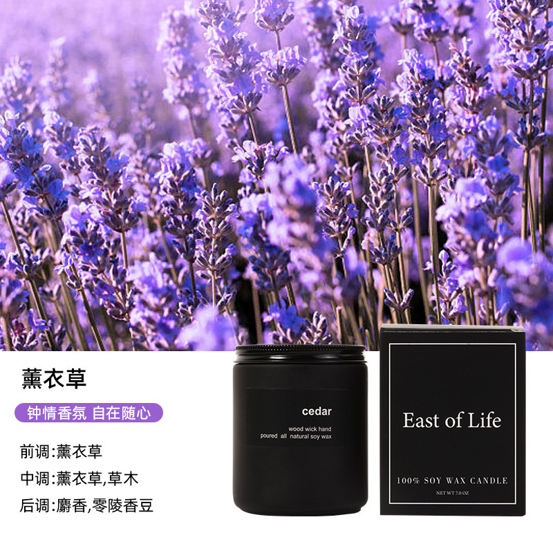 Handmade smokeless soy wax frosted glass cup scented candles wholesale creative souvenirs Scented candles Amazon scented candles detail image 6