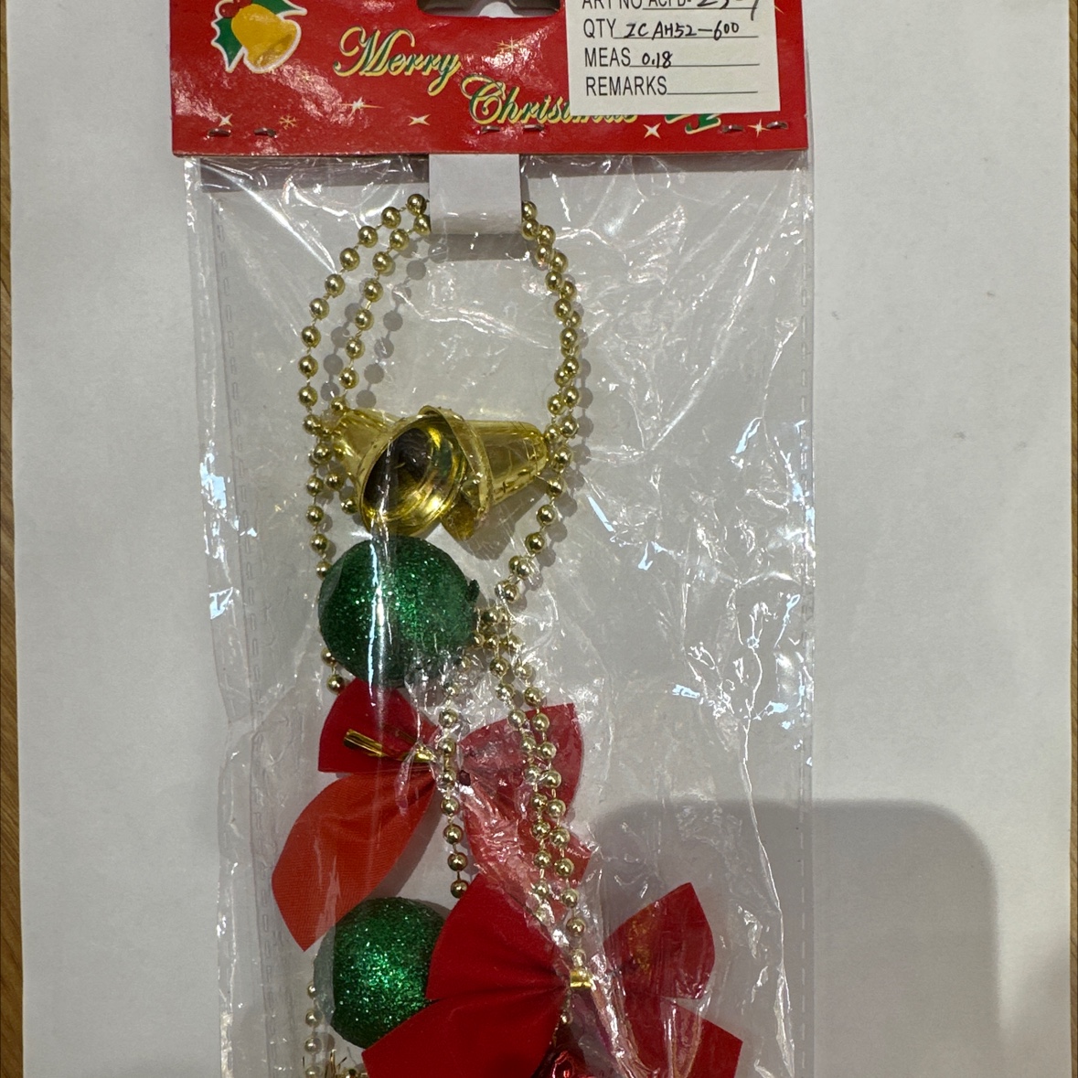 Chain Christmas tree pendant