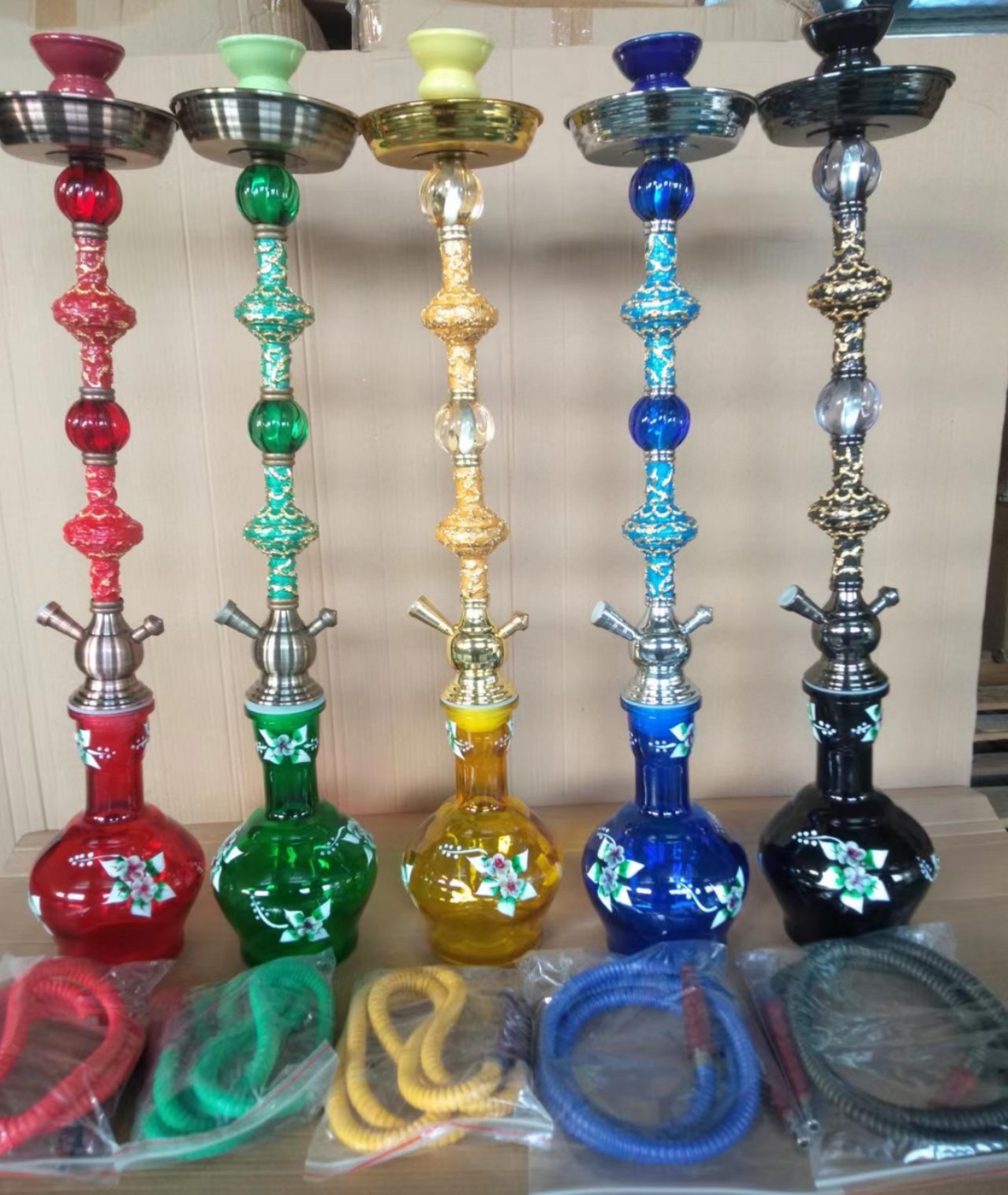 美国进口金属仿古铁盘水烟壶 水晶佛像装饰水烟器具 优雅高雅艺术品收藏水烟 HOOKAH细节图