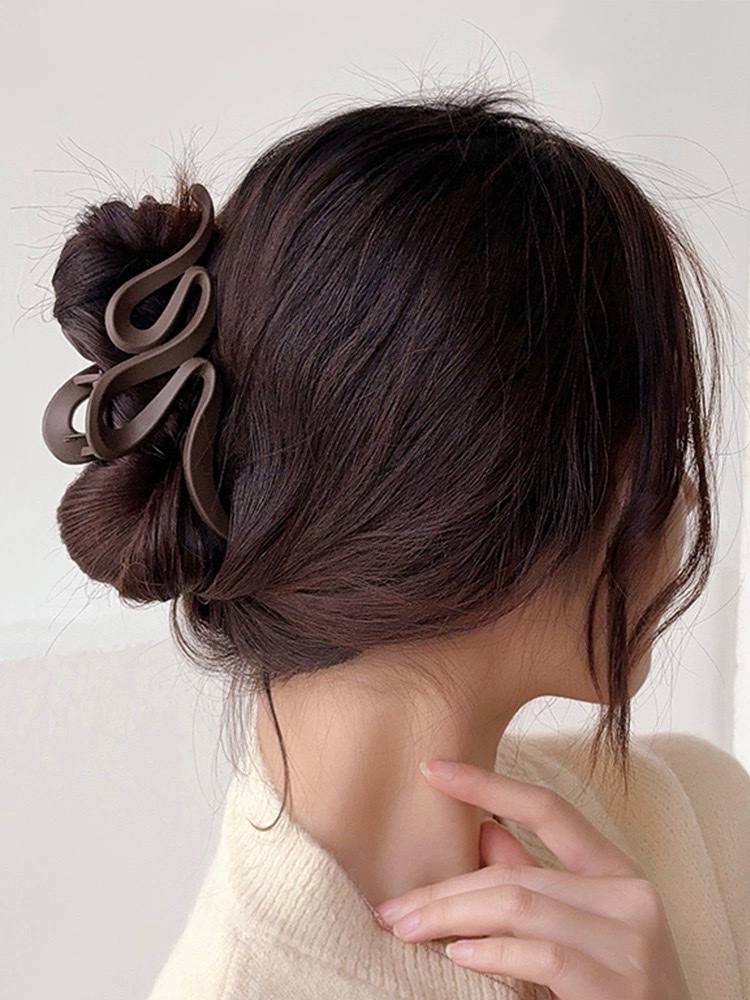 头发夹女磨砂抓夹大号高级感2024新款后脑勺夹子鲨鱼夹发饰盘发夹详情图4