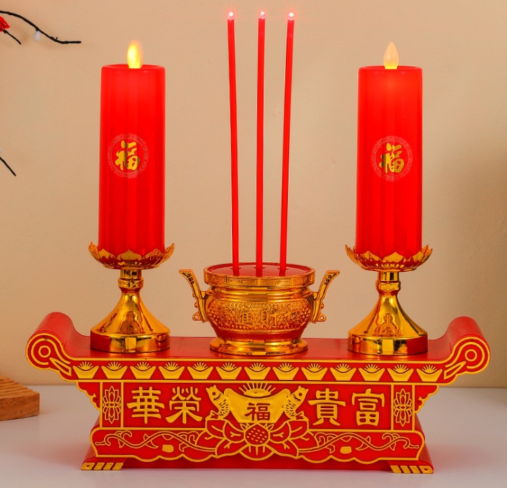 Thai simulation LEd electronic candles, candles for moving in, getting married and worshipping Buddha during the Spring Festival Application Scenario