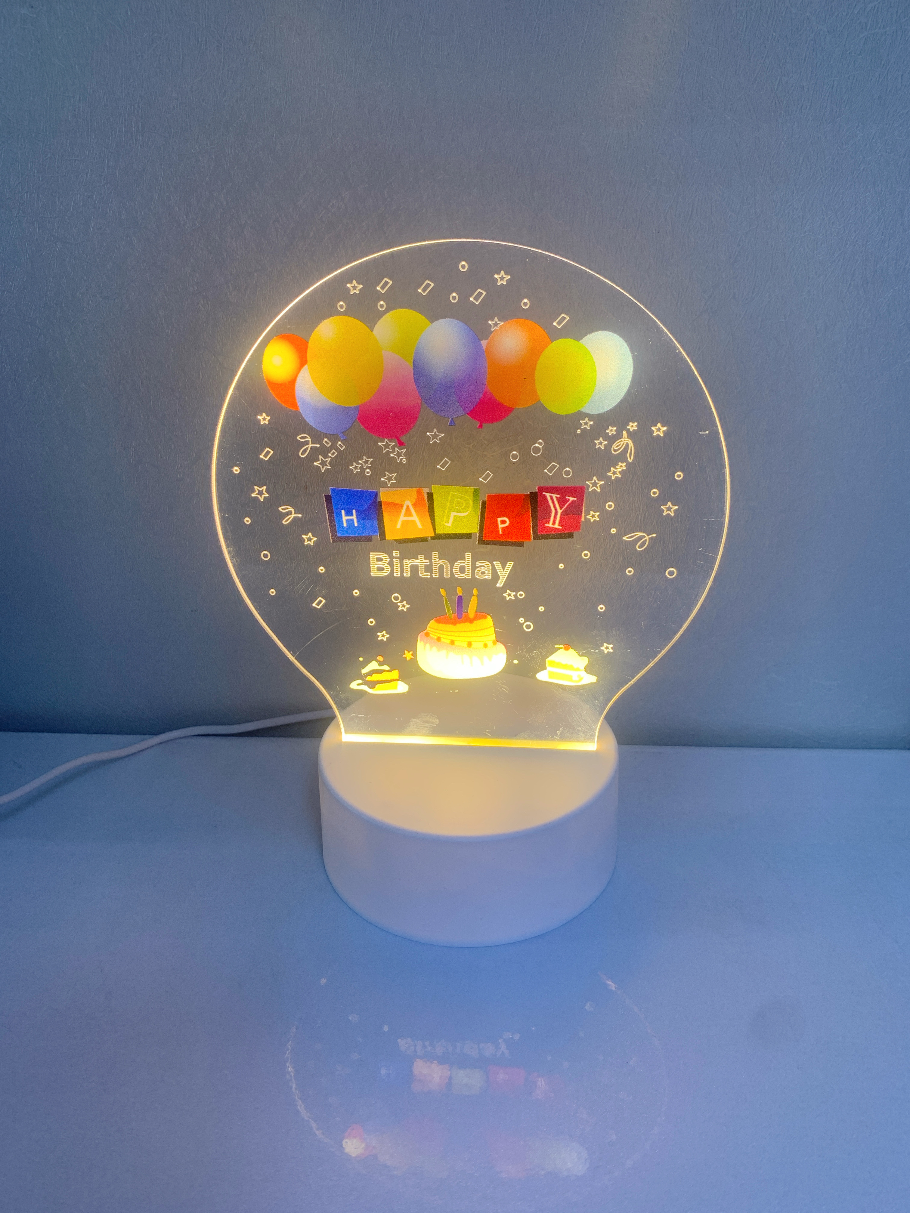 生日礼品2小夜灯企业logo公司周年庆亚克力灯学校纪念礼物diy台灯
