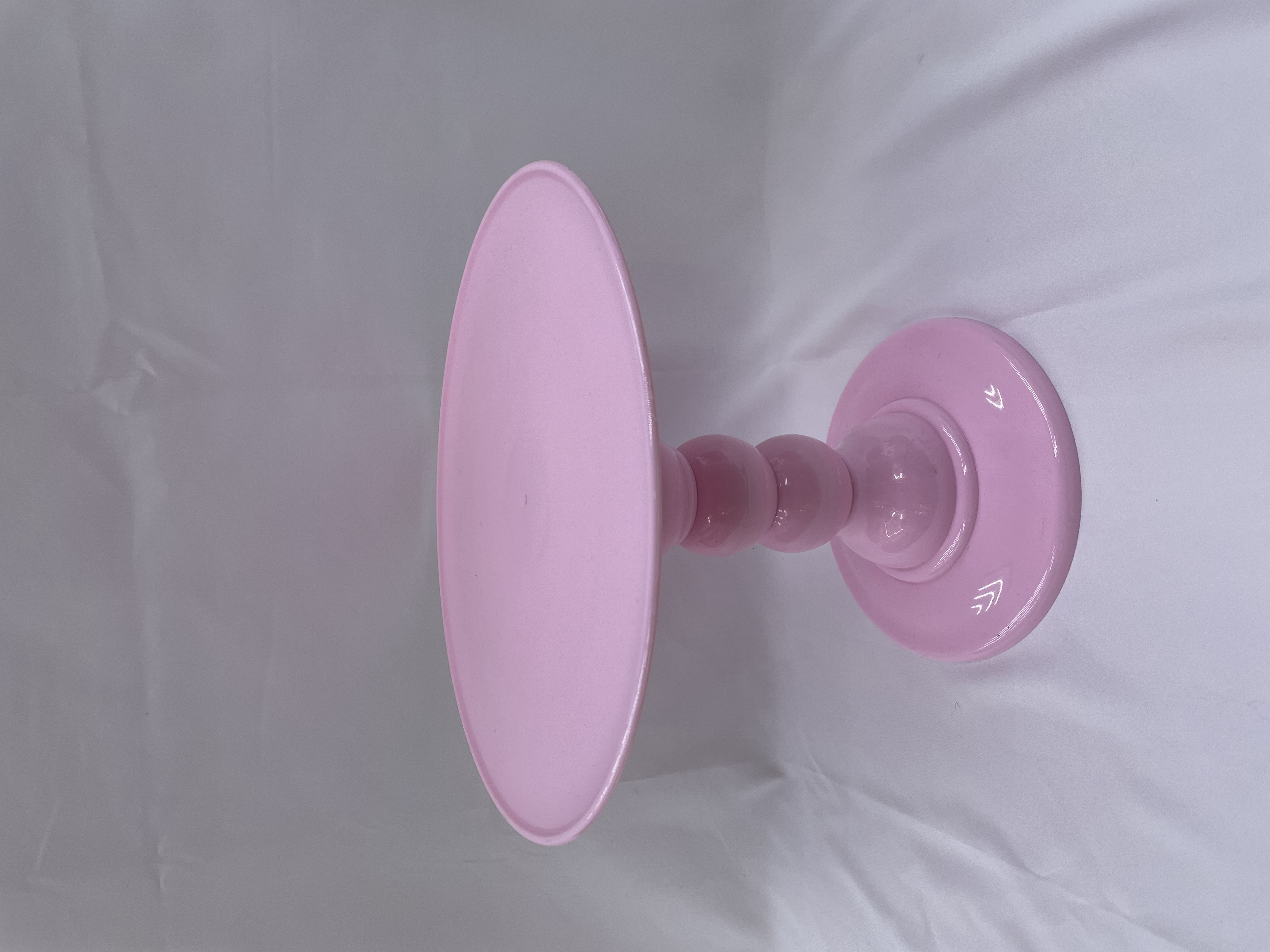 粉色塑料糕点盘子，cupcake stand