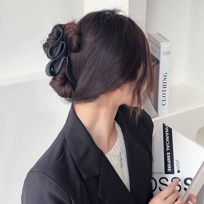 头发夹女磨砂抓夹大号高级感2024新款后脑勺夹子鲨鱼夹发饰盘发夹详情图2