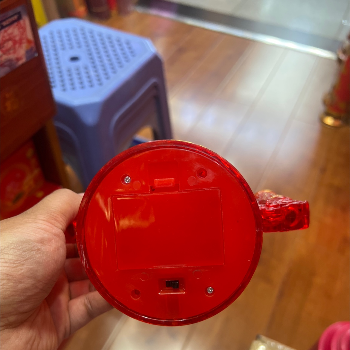 The swing flame LED crystal acrylic electronic incense burner, swing lamp, wealth lamp, plug-in battery dual-purpose, God of Wealth Guanyin household lamp, swing flame crystal gold coin incense burner, household electronic incense burner details Picture